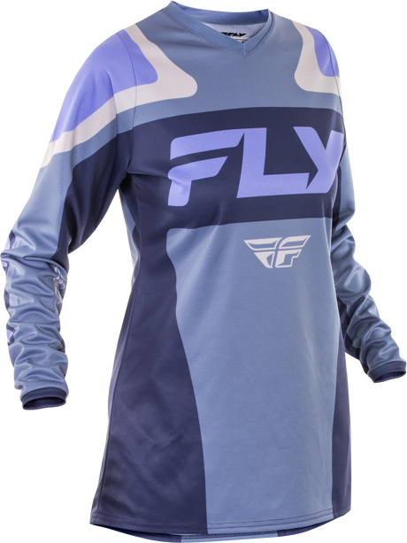 Fly Racing Women's F 16 Jersey – Offroad Motorcycle Apparel for Women – Stone/Lavender, Large