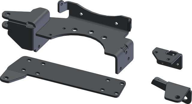 KFI UTV Plow Actuator Bracket Kit for KFI 105635 Tube