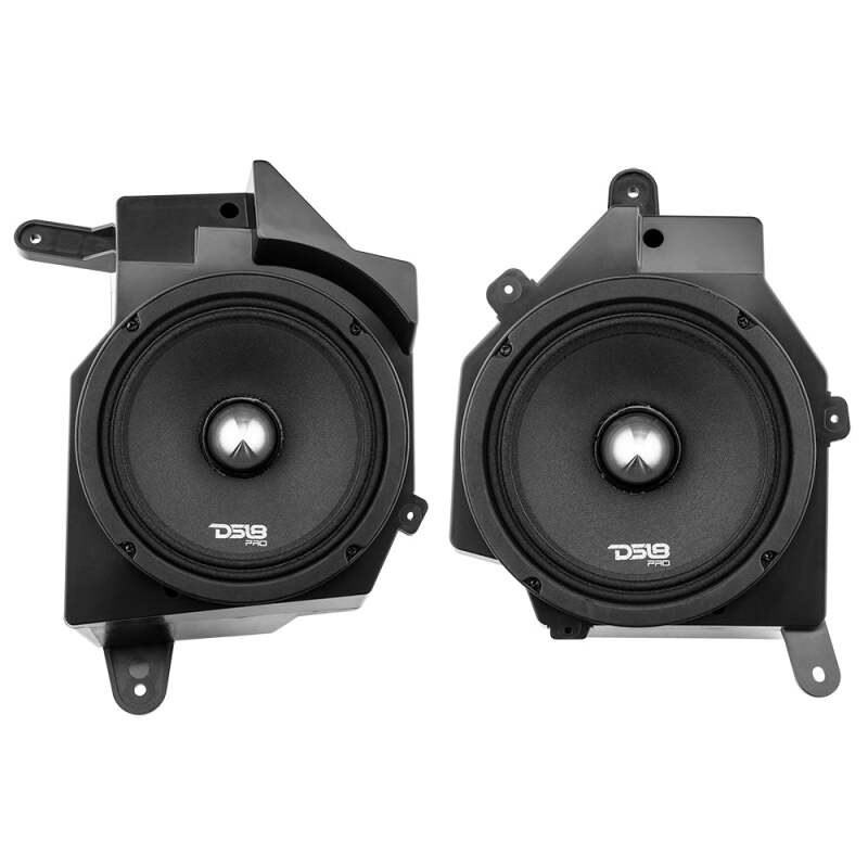 DS18 Jeep JL/JLU/JT Dash Enclosure with 2x 6.5-inch Speakers and 2x PRO-FR6NEO Speakers – Fits Jeep Wrangler JL, JLU, Gladiator JT