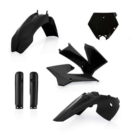 Acerbis KTM SX85/ SX105 Full Plastic Kit - Black | Part Number 2253110001 | Fits 2003-2012 KTM SX85 & 2004-2011 SX105