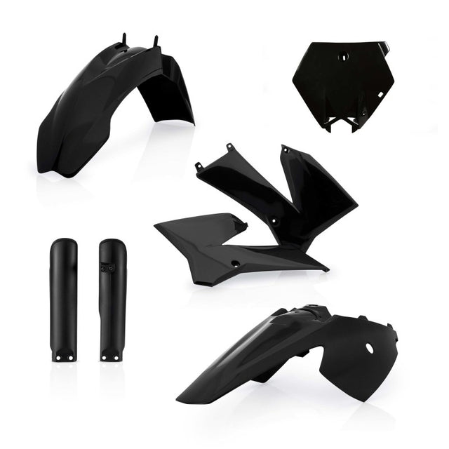 Acerbis KTM SX85/ SX105 Full Plastic Kit - Black | Part Number 2253110001 | Fits 2003-2012 KTM SX85 & 2004-2011 SX105