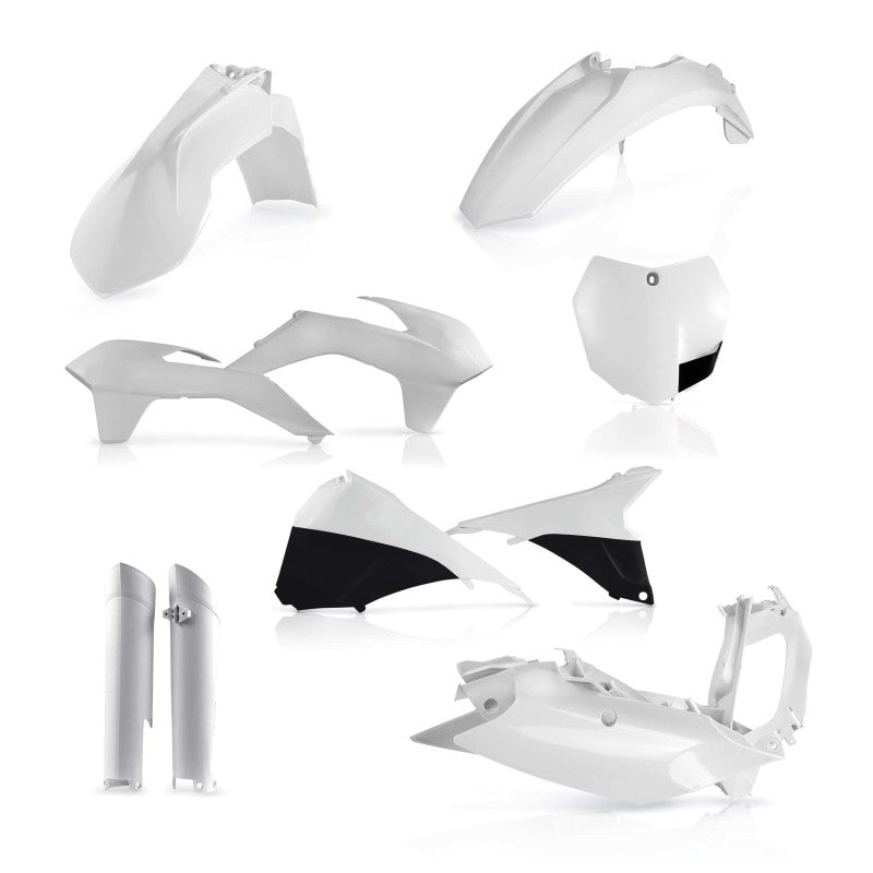 Acerbis Full Plastic Kit for 2013-2014 KTM SX/SX-F/XC/XC-F 125-450 - White