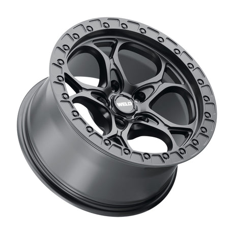 Weld Off-Road W108 17x9 Ledge Satin Black Wheel with 5x127 Bolt Pattern and -12 Offset