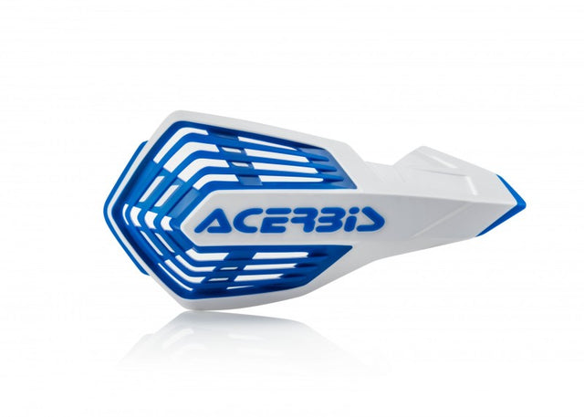Acerbis X-Force Handguard - White/Blue for Motorcycle and Powersports Vehicles