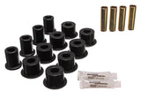 Energy Suspension Rear Leaf Spring Bushing Set for Toyota Pickup, 4Runner, Tacoma (1991-1997) - Hyper-Flex Polyurethane, Black