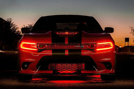 Oracle 15-21 Dodge Charger RGB+W DRL Headlight DRL Kit - ColorSHIFT w/ Simple Controller