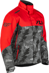 Fly Racing Snx Pro Jacket in Red/Black – Adult Snowmobile Jacket with Waterproof and Insulation for Snowmobile & Winter Sports
