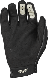 Fly Racing Lite Gloves Black/Grey Medium - Offroad Motorcycle MX Gloves with Touch Screen Compatibility