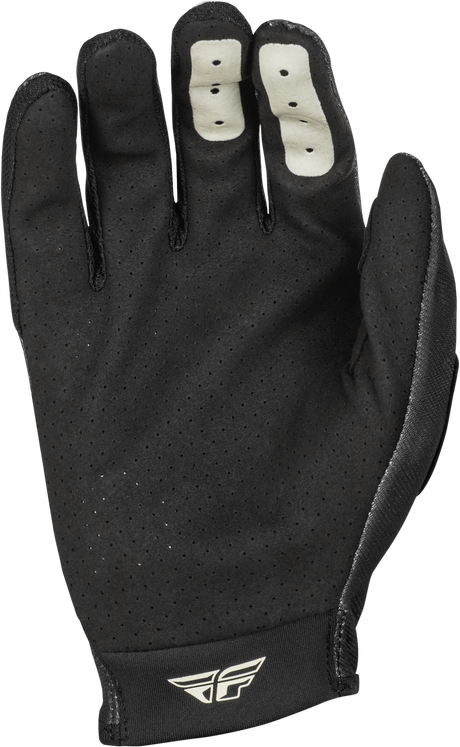 Fly Racing Lite Gloves Black/Grey Medium - Offroad Motorcycle MX Gloves with Touch Screen Compatibility