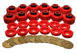Energy Suspension Hyper-Flex Red Body Mount Set for Chevy Suburban, GMC Yukon XL, Cadillac Escalade (Part #3.4156R)