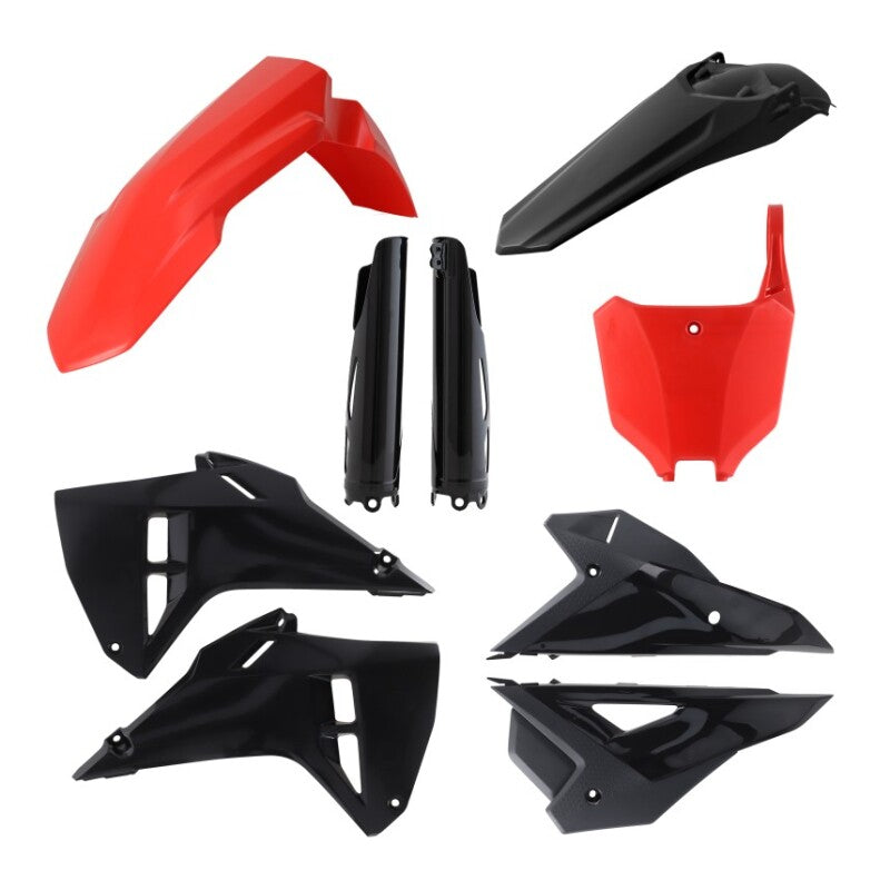 Acerbis 2025 Honda CRF250R/CRF450R Full Plastic Kit - Red and Black for Off-Road Motorcycle