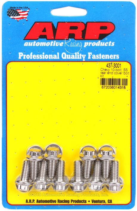 ARP Chevy 10-Bolt SS Rear End Cover Bolt Kit - Fits Chevrolet Silverado, Impala, Monte Carlo, and Malibu