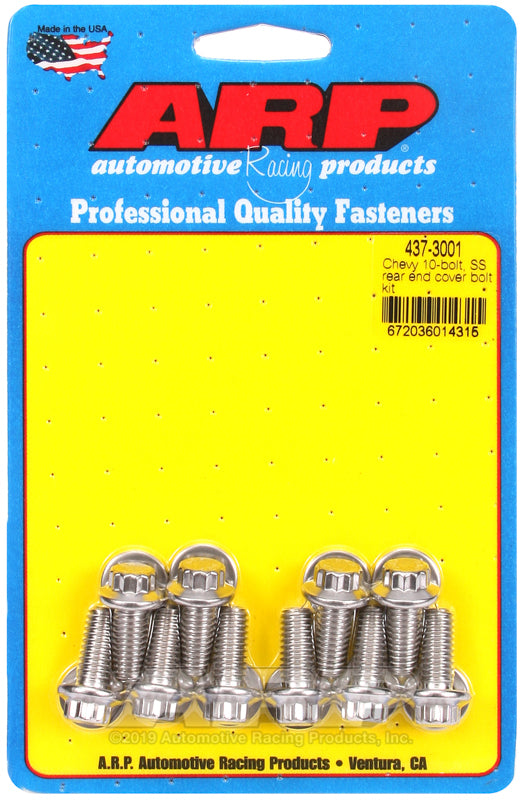 ARP Chevy 10-Bolt SS Rear End Cover Bolt Kit - Fits Chevrolet Silverado, Impala, Monte Carlo, and Malibu