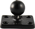 RAM Rectangle Base with 1-Inch Ball Mount – Universal Fit for Recreational Vehicles