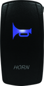 DragonFire Racing Lighted Switch Horn On/Off Blue - Part #521371
