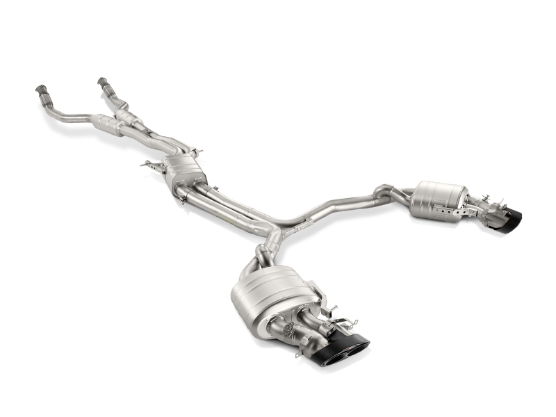 Akrapovic Evolution Line Cat Back Exhaust System for 2014-2017 Audi RS7 Sportback with Titanium Construction and Carbon Tips