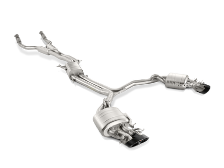 Akrapovic Evolution Line Cat Back Exhaust System for 2014-2017 Audi RS7 Sportback with Titanium Construction and Carbon Tips