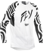 Fly Racing Evolution DST Abyss Jersey White/Black XL for Motocross and Off-Road Vehicles