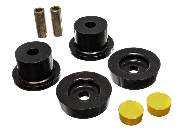 Energy Suspension 7.1119G Rear Differential Bushing Set for Nissan 350Z and Infiniti G35 – Black Polyurethane