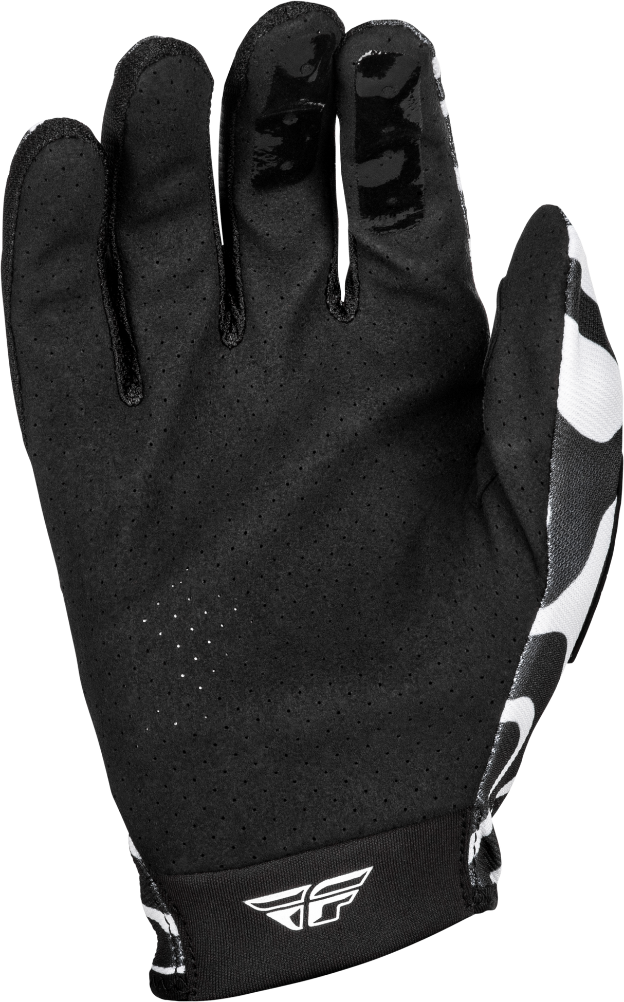 Fly Racing Lite Gloves Abyss White/Black 3X – Lightweight Race Gloves for Mountain Biking, Cycling, and Motorsports