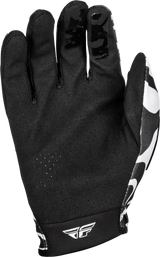 Fly Racing Lite Gloves Abyss White/Black XS – Lightweight Performance Motorcycle Gloves for Dirt Bikes and Off-Road Vehicles
