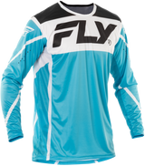 Fly Racing Lite Jersey Blue/White/Black XL - Lightweight Motorcycle Jersey for Off-Road and Trail Riding