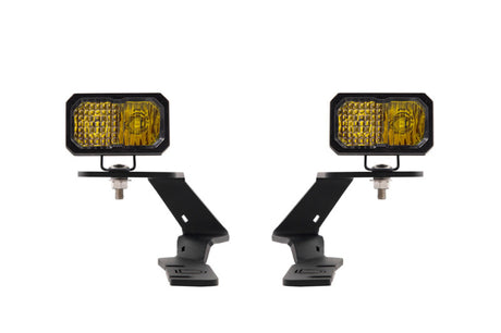 Diode Dynamics 19-21 Ford Ranger Stage Series 2in LED Ditch Light Kit - Sport Yellow Combo