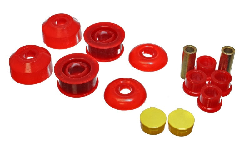 Energy Suspension 8.3120R Red Front Control Arm Bushing Set for Toyota Corolla, Matrix, and Scion tC (2003-2007)