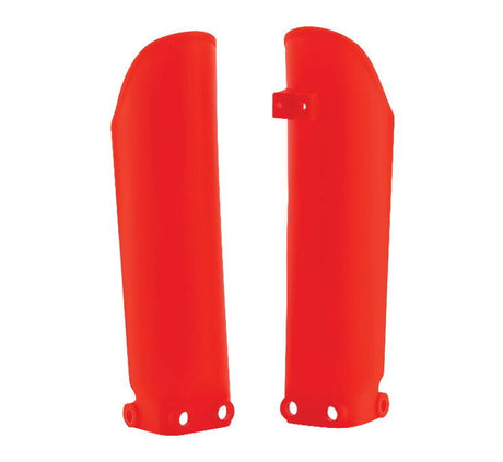Acerbis Lower Fork Cover Set - Flo-Orange for Yamaha YZ250F, Honda CRF450R, Kawasaki KX250F, and Suzuki RM-Z450