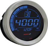 KOSO Digital Gauge Cluster with Silver Bezel for Harley-Davidson FLHTC and FLHTCU Models (2004-2013)