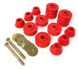 Energy Suspension 3.4149R Red Hyper-Flex Polyurethane Body Mount Set for Chevrolet and GMC Suburban, Yukon XL (1968-1970) with Vehicle Fitment