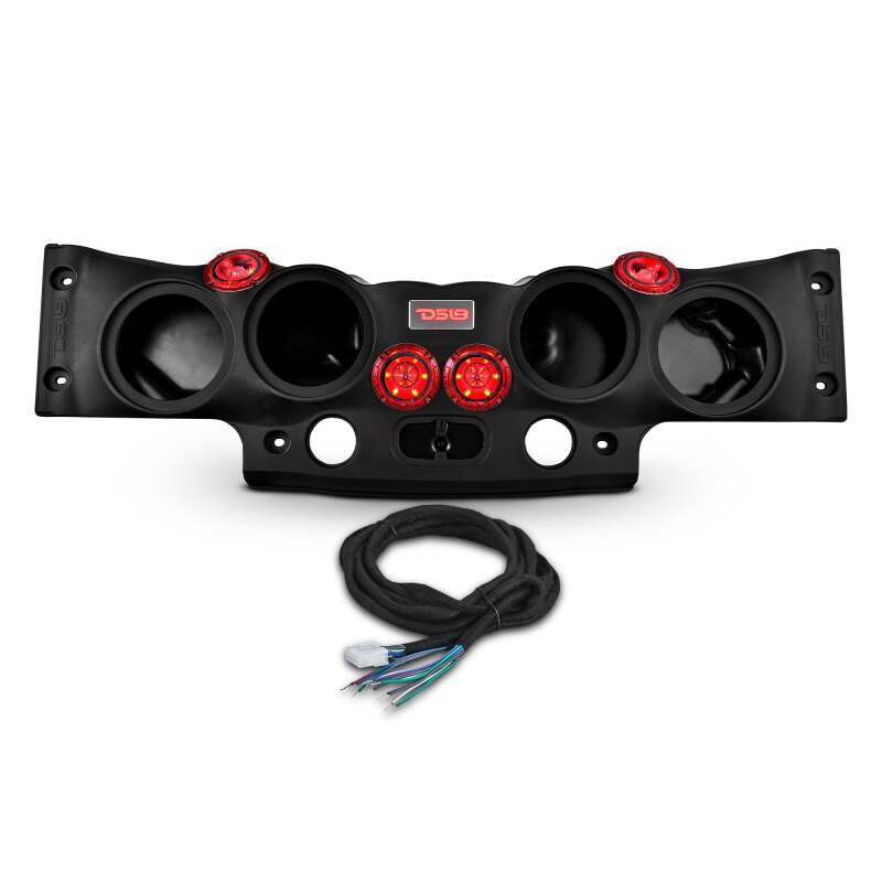 DS18 JK-SBAR/BK.HT Soundbar System for Jeep JK/JKU 2007-2018 Fits 4x8 Inch Speakers - Black