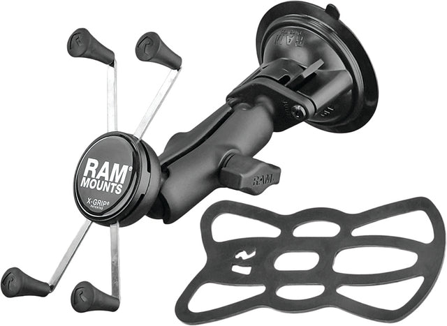 RAM X Grip Complete Kit Suction Mount for Large Phones and Phablets - Compatible with RVs, Trucks, and Motorhomes