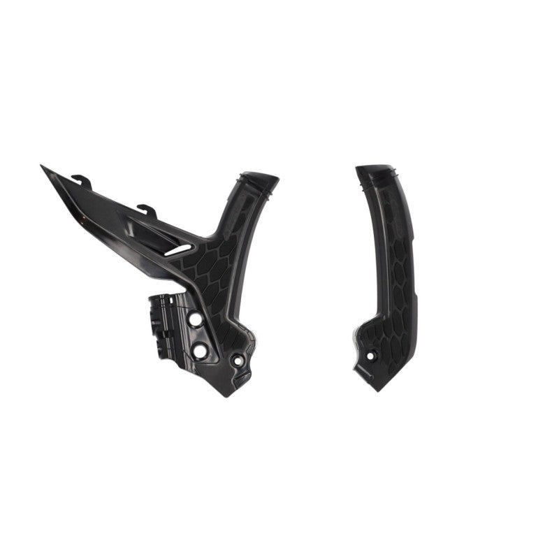 Acerbis 23+ KTM EXC-F, SX, SX-F, XC, XC-F, XC-W, XCF-W Frame Guards with X-Grip - Black