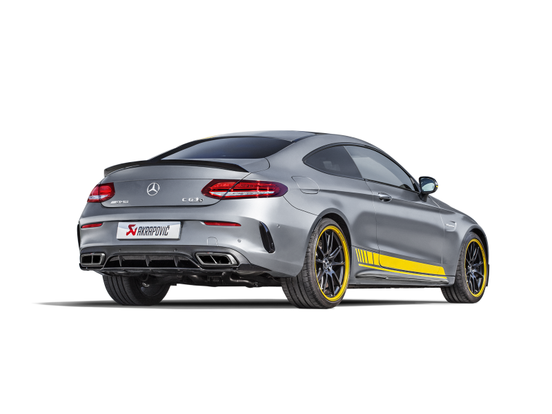 Akrapovic Evolution Line Cat-Back Exhaust System for 2016-2017 Mercedes-Benz C63 AMG Coupe with Titanium and Carbon Tips