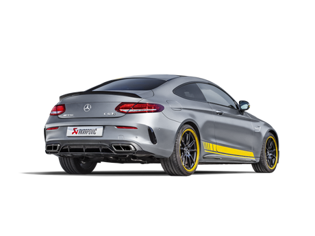 Akrapovic Evolution Line Cat-Back Exhaust System for 2016-2017 Mercedes-Benz C63 AMG Coupe with Titanium and Carbon Tips