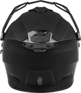 Fly Racing Trekker CW Solid Helmet with Electric Shield - Matte Black for Off-Road Motorcycles