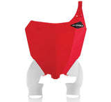 Acerbis Raptor Front Number Plate for Honda CRF250R/RX and CRF450R/RX 2017-2021 - Red/White