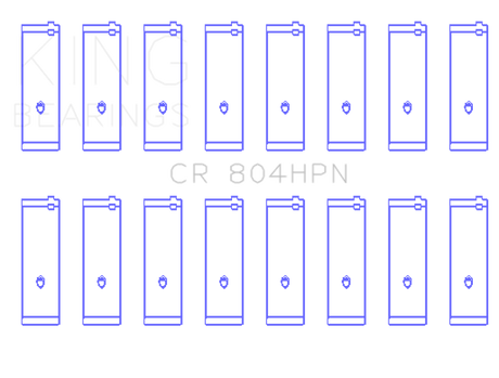 King Engine Bearings Ford 260ci/289ci/302ci 5.0L Windsor Rod Bearing Set