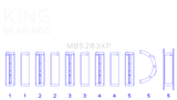 King Engine Bearings Performance Main Race Bearing Set - Size Standard X