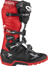 Alpinestars Honda Tech 7 Enduro Drystar Boots for Offroad Vehicles - US Size 7, Black and Bright Red