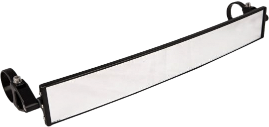 AXIA 17" Wide Panoramic Rearview Mirror with 0.5" Arms - Black for Trucks and SUVs