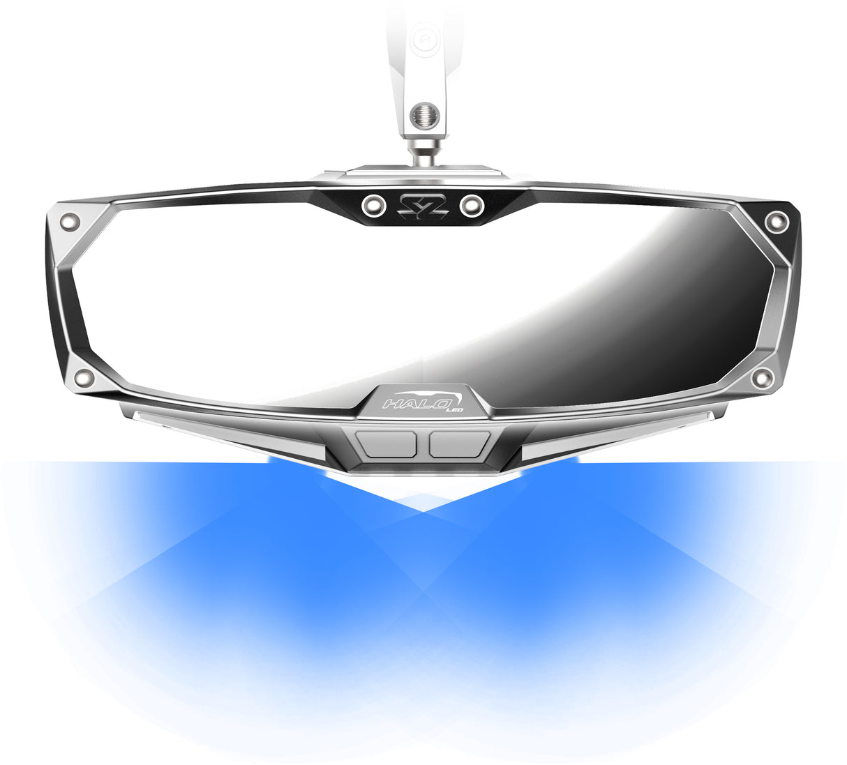 SEIZMIK Halo RA LED Rear Mirror 1.75 inch with Wide Viewing Range for Select Vehicles