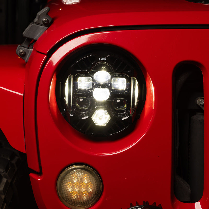 Baja Designs 07-18 Jeep Wrangler JK DOT LP6 LED Headlight Kit - Clear/White