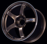 Advan TC4 17-Inch x 8.5-Inch Plus 50 Wheel with 5x114.3 Bolt Pattern in Racing Umber Bronze - Compatible with Honda Civic, Subaru Impreza, Mazda Mazda3, Toyota Camry, and more