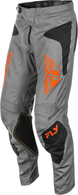 Fly Racing Kinetic Sym Offroad Riding Pants – US 28, Grey/Orange/Black, Designed for Comfort and Durability