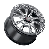 Weld S908 18x10 Belmont Drag Beadlock Wheel - Gloss Black Finish, 5x114.3 Bolt Pattern, ET30 Offset