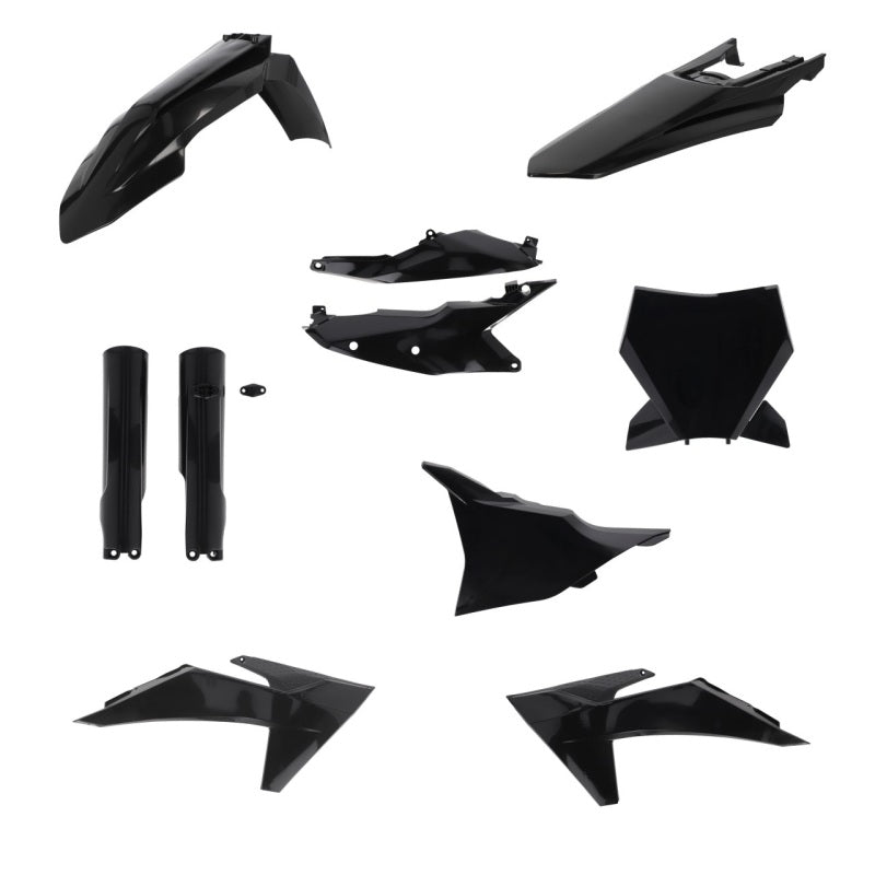 Acerbis 23-24 KTM 125-450 SX/SX-F/XC/XC-F Plastic Kit - Black | Powersports Bodywork for KTM Off-Road Motorcycles