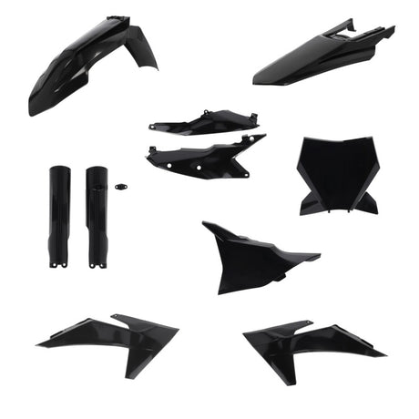 Acerbis 23-24 KTM 125-450 SX/SX-F/XC/XC-F Plastic Kit - Black | Powersports Bodywork for KTM Off-Road Motorcycles