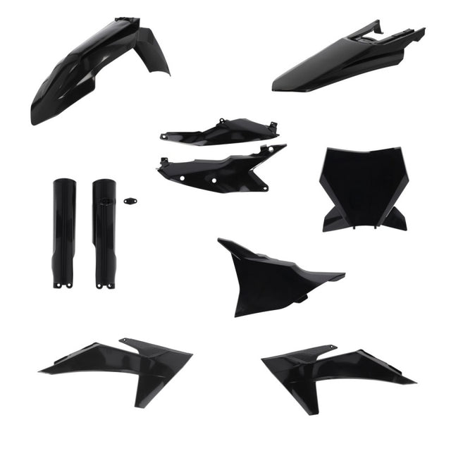 Acerbis 23-24 KTM 125-450 SX/SX-F/XC/XC-F Plastic Kit - Black | Powersports Bodywork for KTM Off-Road Motorcycles